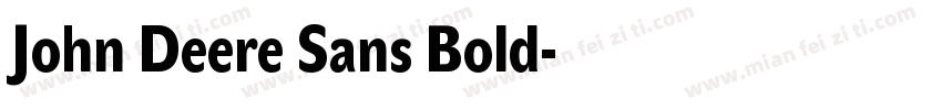 John Deere Sans Bold字体转换